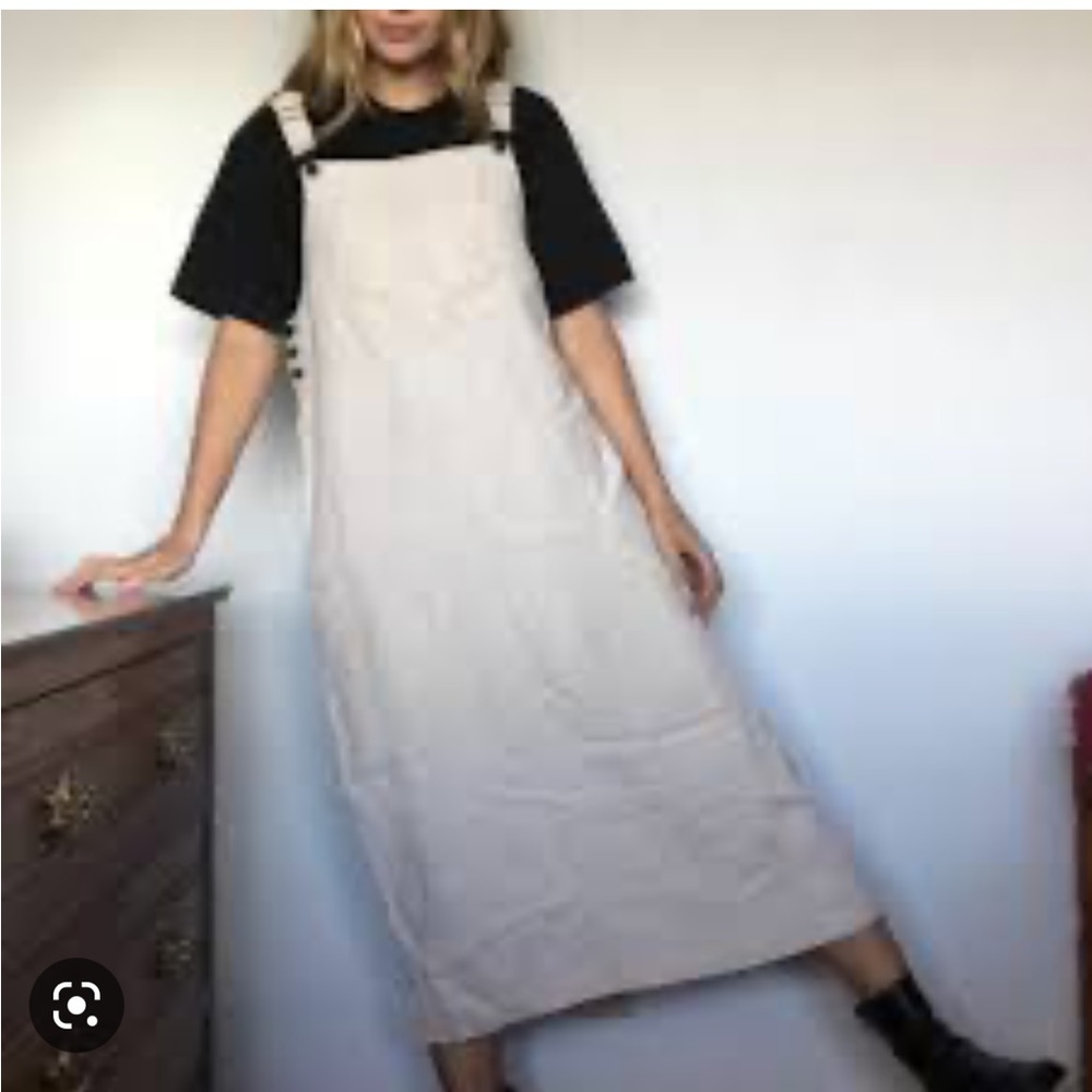 L.L. Bean Cream Midi Dress